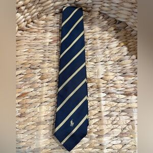 Ralph Lauren Classic Navy and Gold Tie